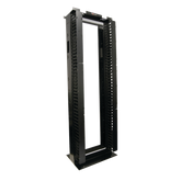 Rack de Aluminio System de 7ft x 19in, 45UR, Con organizadores verticales, conexión de tierra y accesorios de montaje